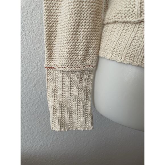 Anthropologie Sweater Angel of the North Cardigan Pom Pom Fringe - Picture 11 of 16